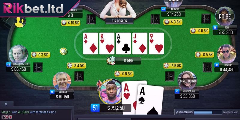 Chiến thuật xử lý bài rác trong Poker RIKBET