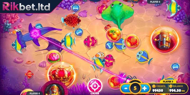 Bắn Cá 777 RIKBET - Game Săn Cá Hấp Dẫn Với Phần Thưởng Lớn 1 Luật chơi cơ bản trong Bắn Cá 777 tại RIKBET