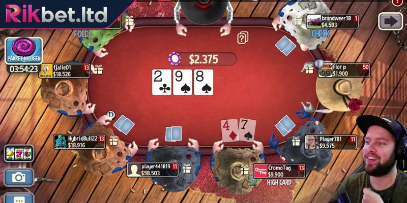 Chọn bet size Poker RIKBET trung bình (medium)